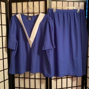 Vintage Doo Dads Skirt Set Size 10